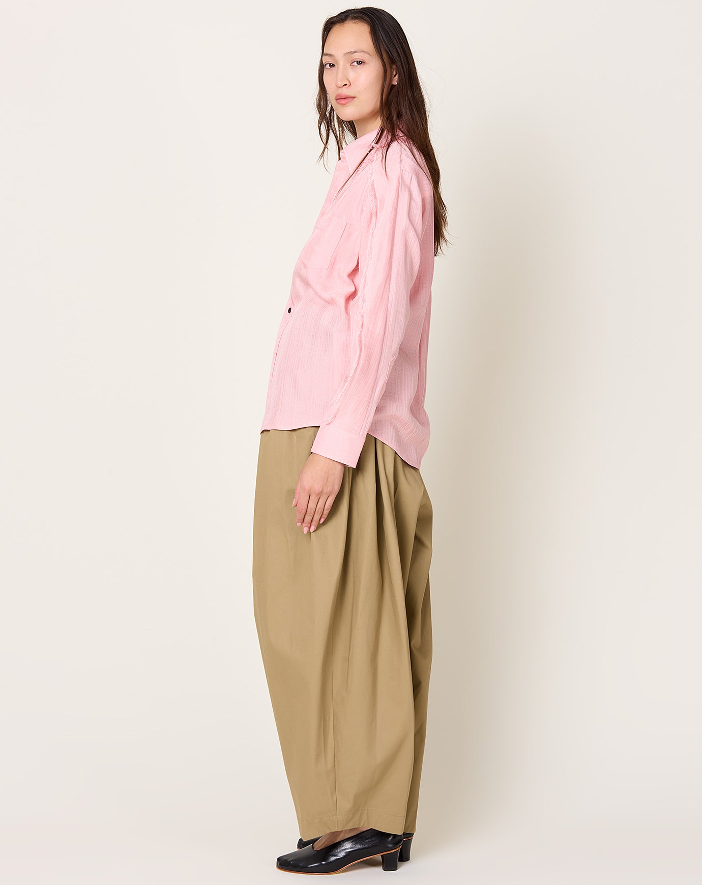TOGA Archives Plain Weave Shirt in Pink