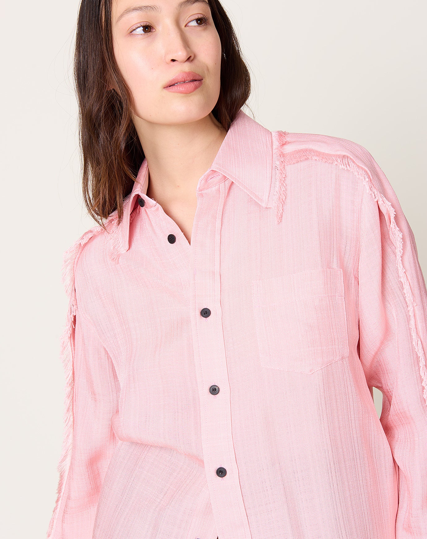 TOGA Archives Plain Weave Shirt in Pink