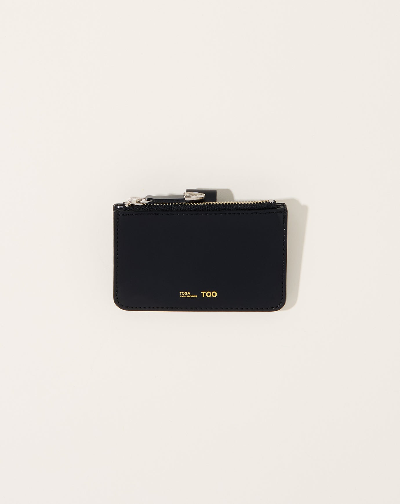 TOGA Archives Studs Leather Wallet in Black