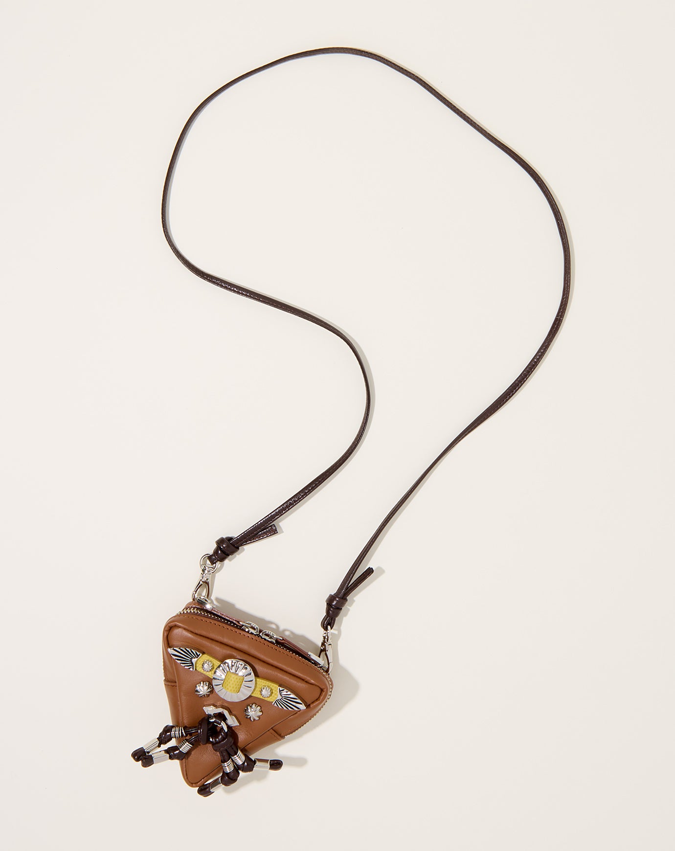 TOGA Archives Triangle Shoulder Pouch in Brown