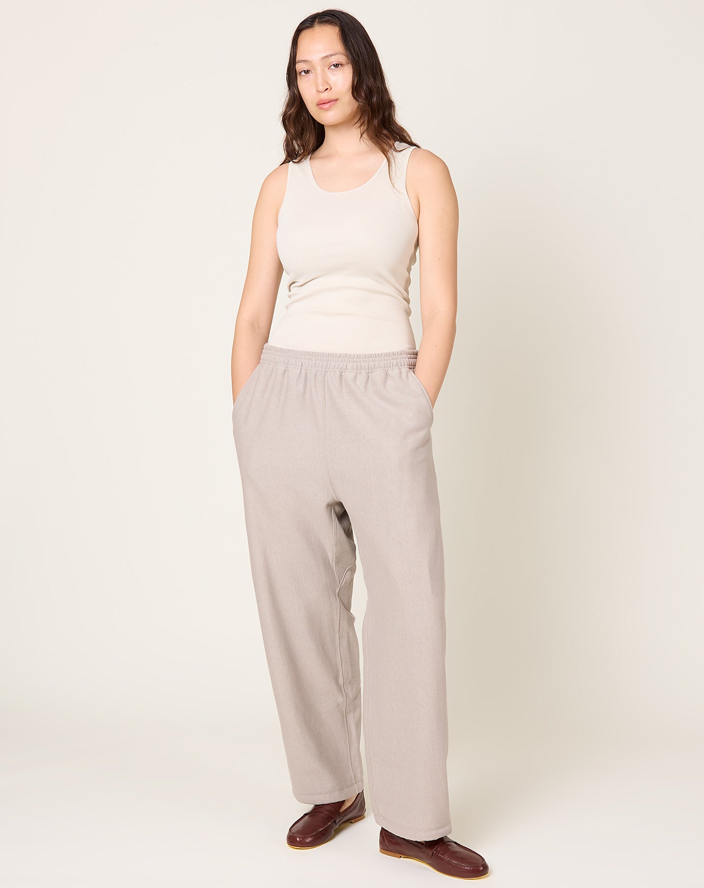 Yoko Sakamoto Athletic Pants in Beige