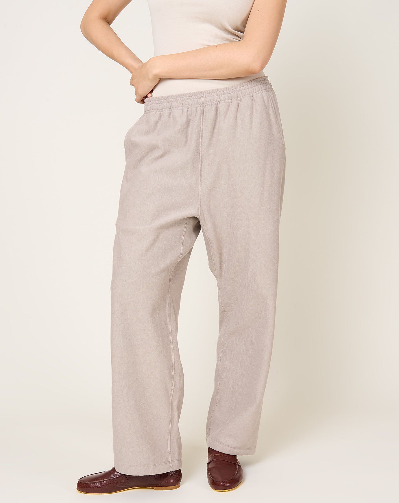 Yoko Sakamoto Athletic Pants in Beige