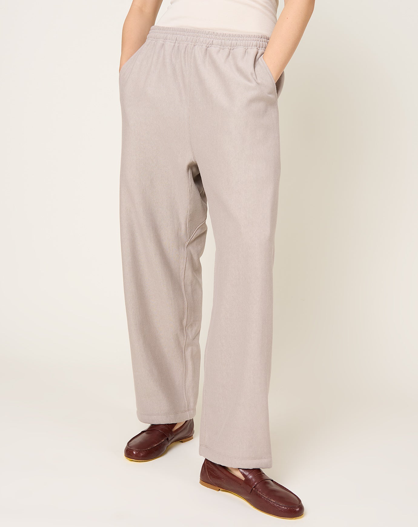 Yoko Sakamoto Athletic Pants in Beige