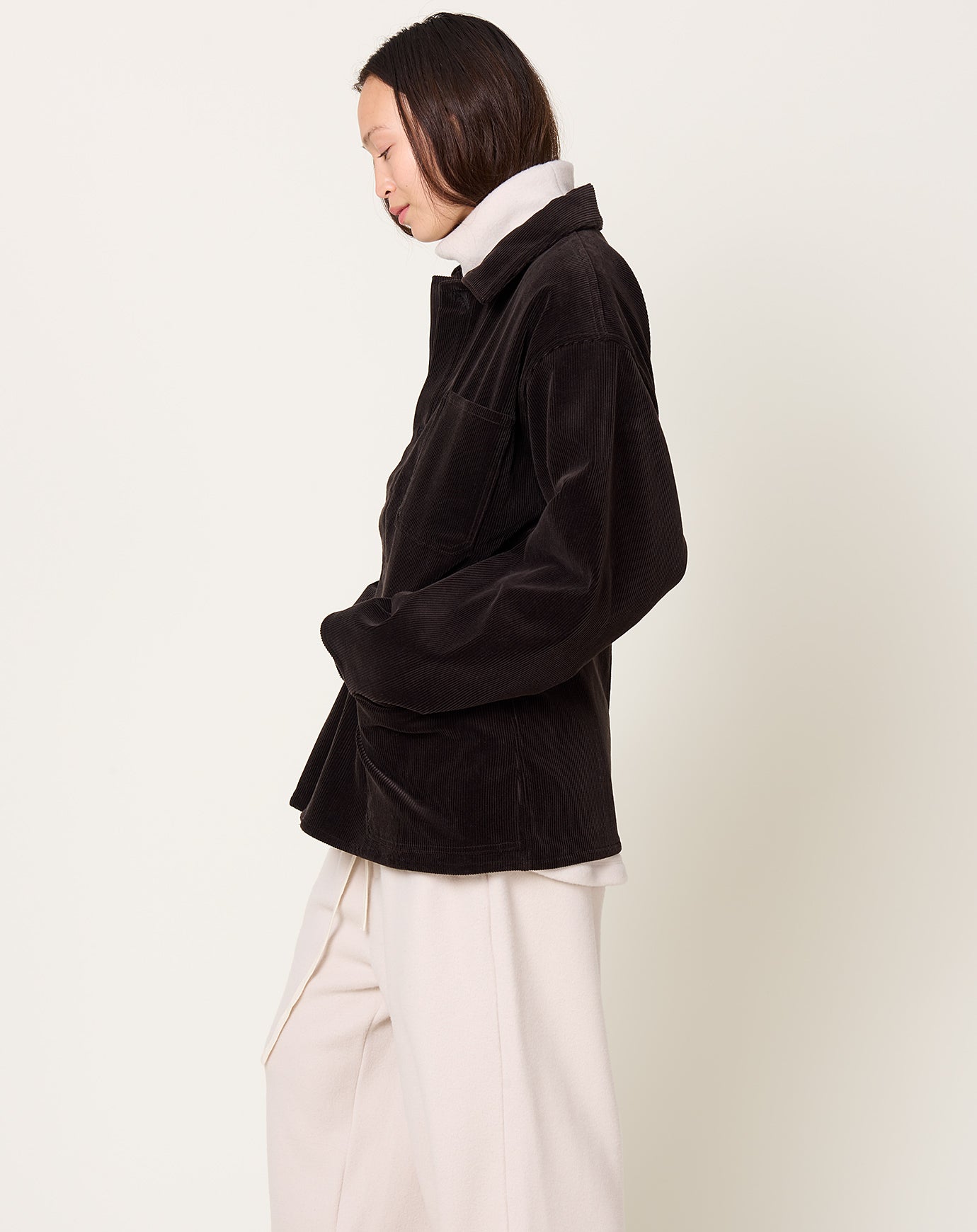 Yoko Sakamoto Corduroy Coverall in Brown