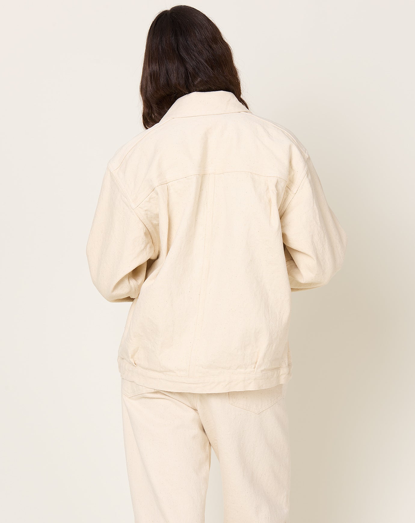 Yoko Sakamoto Pleats Jacket in Ecru
