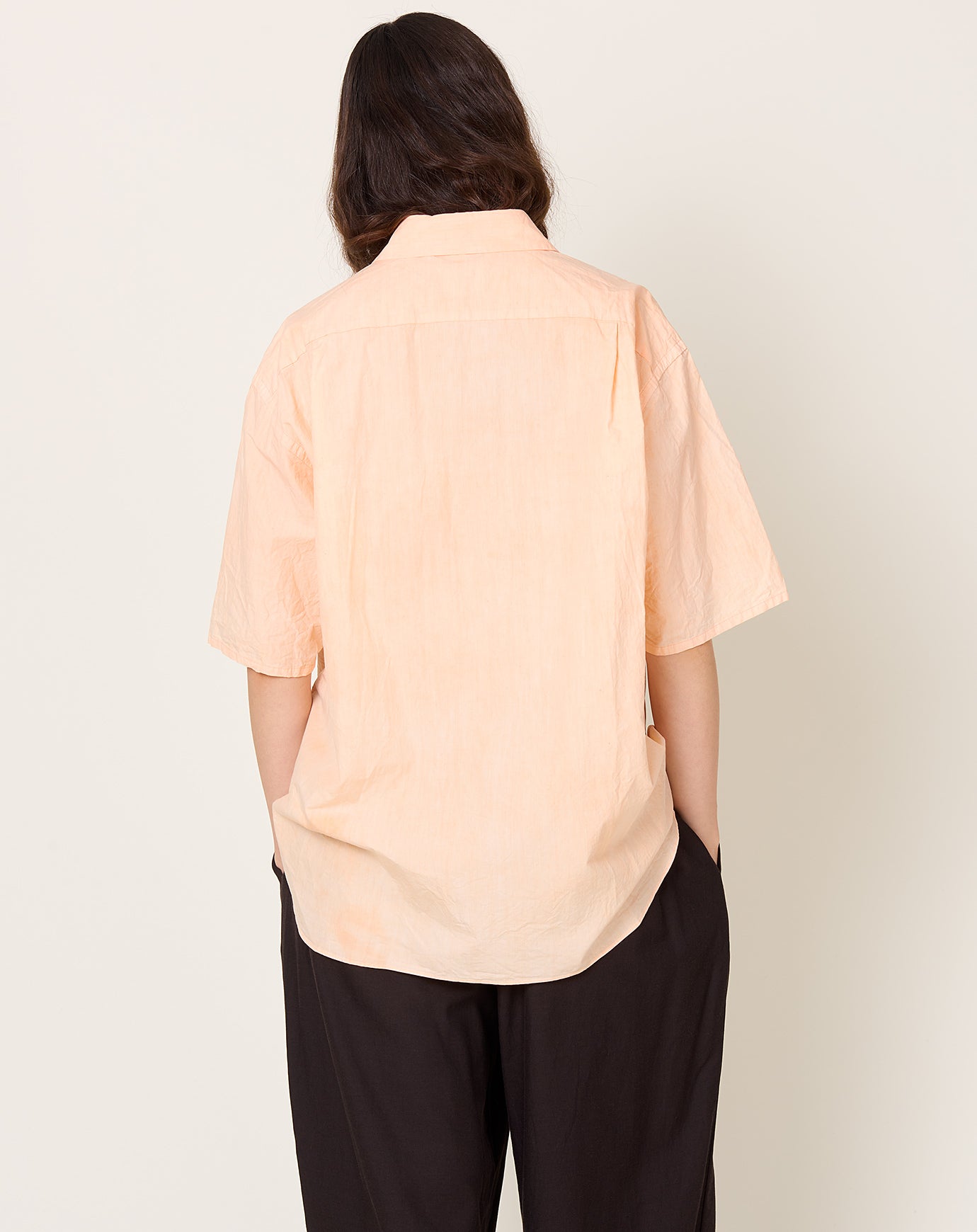 Yoko Sakamoto Regular Collar S/S Shirt in Vermillion