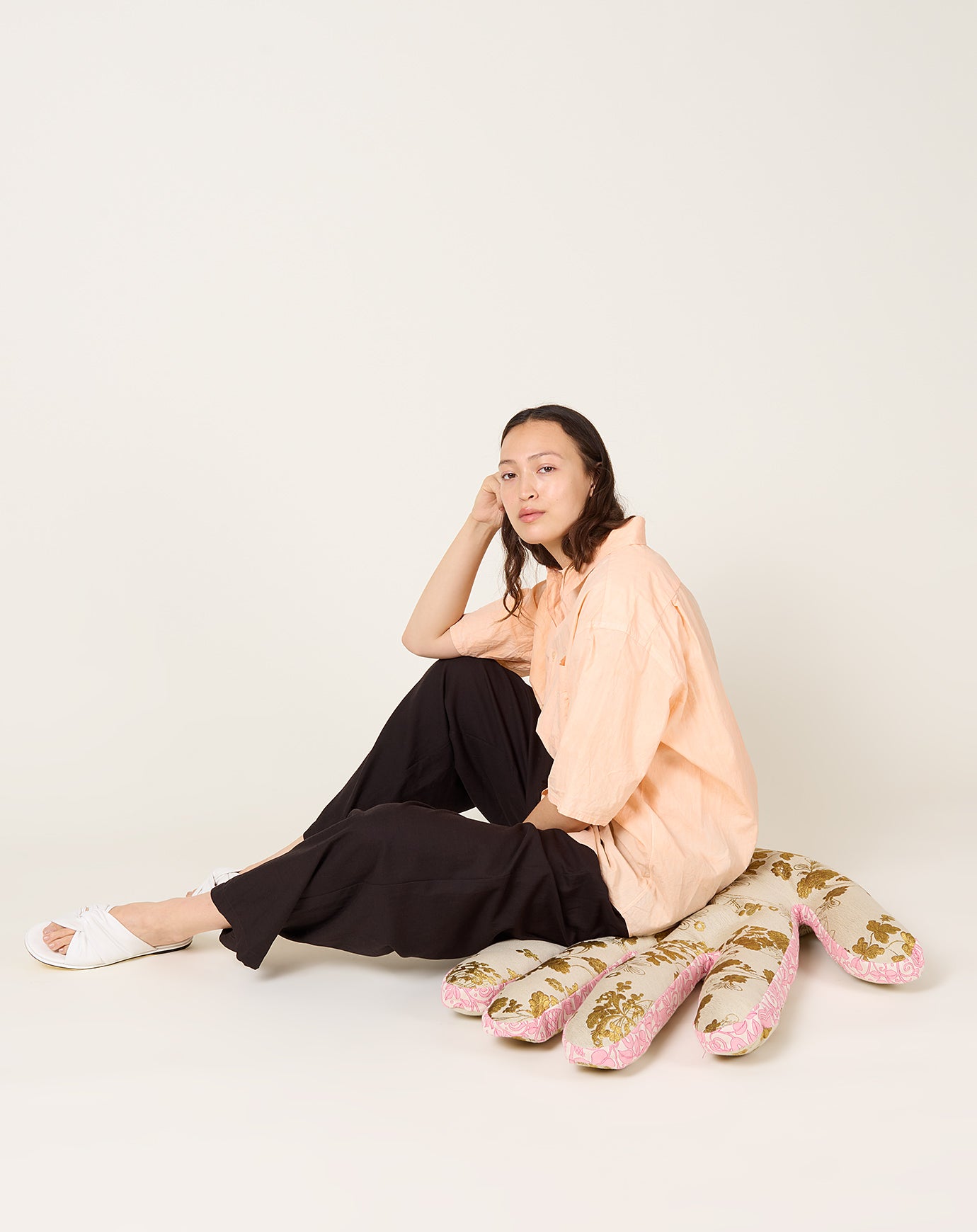 Yoko Sakamoto Relax Easy Pants in Brown