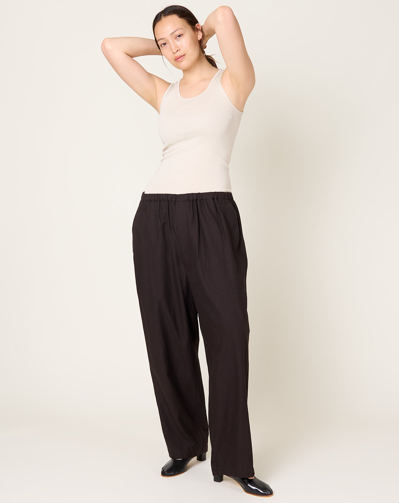 Yoko Sakamoto Relax Easy Pants in Brown