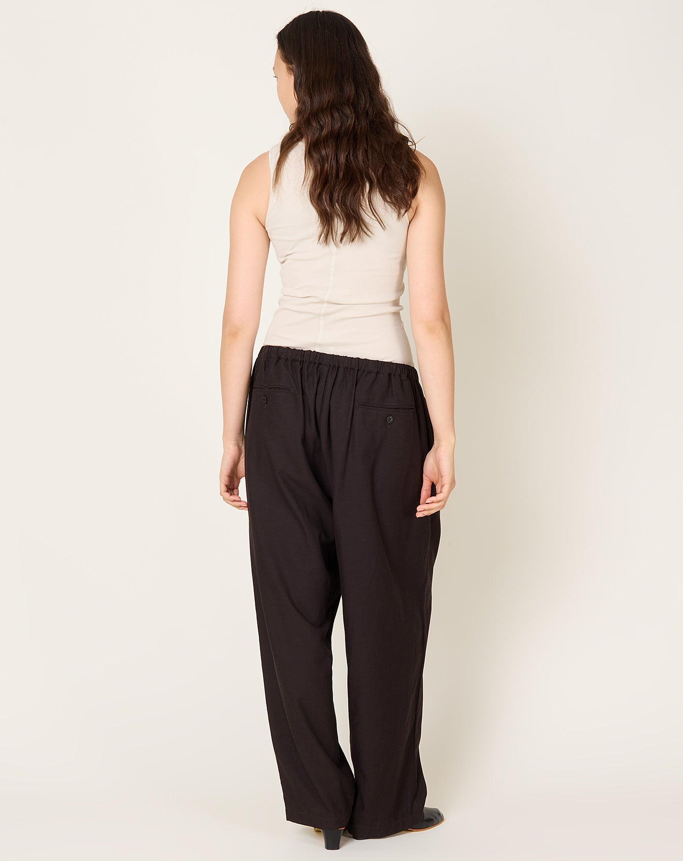 Yoko Sakamoto Relax Easy Pants in Brown