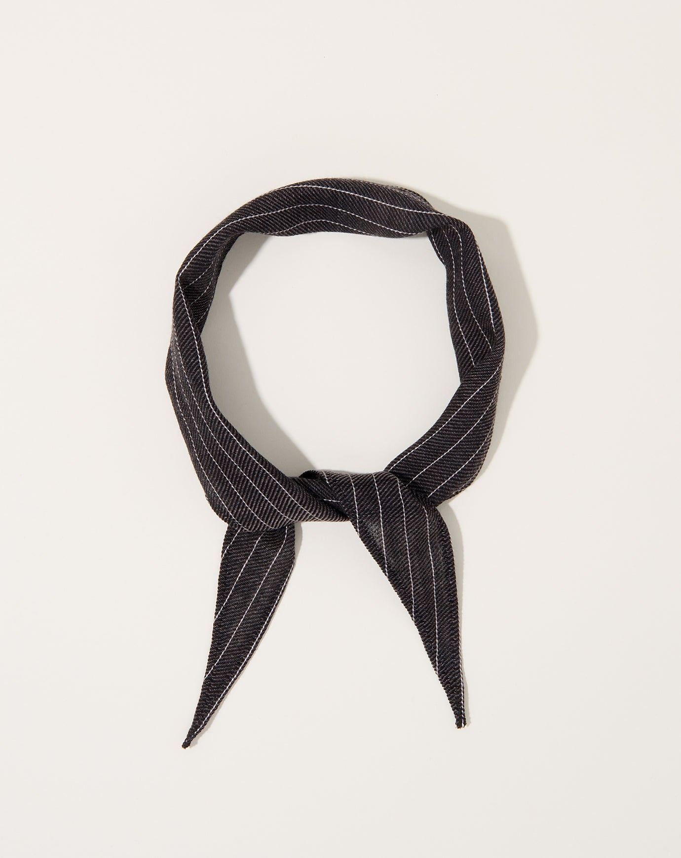 Yoko Sakamoto Silk Wool Short Scarf in Brown