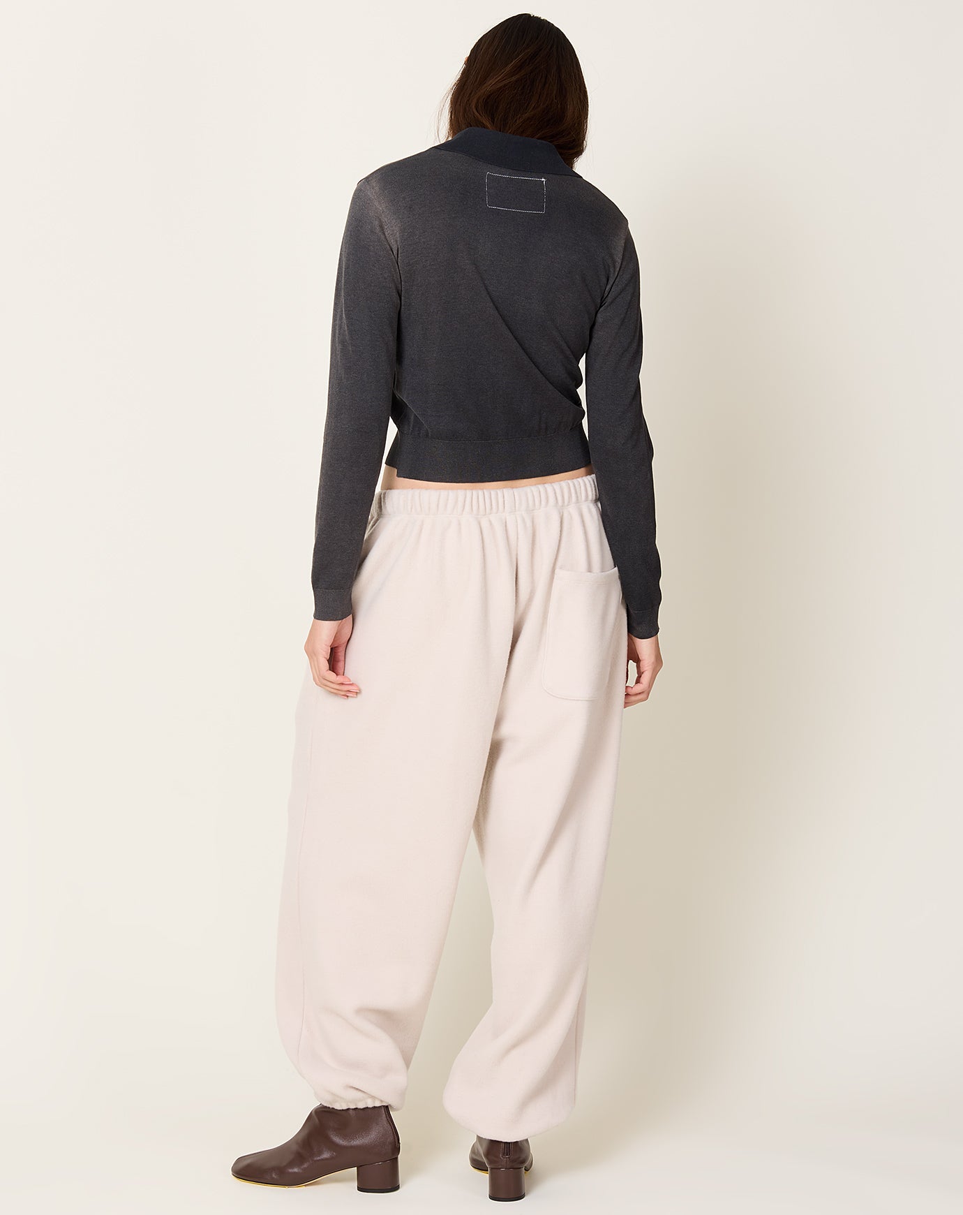 Yoko Sakamoto Track Pants in Ecru