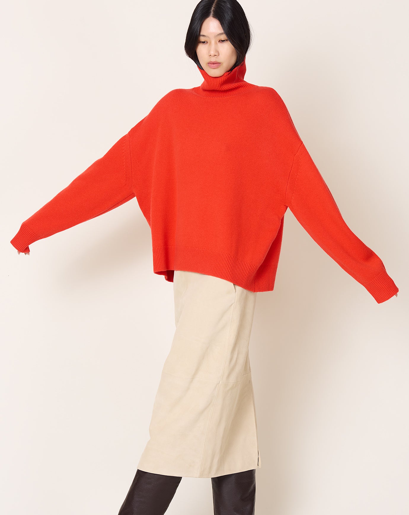 Zankov Junko Turtleneck in Poppy