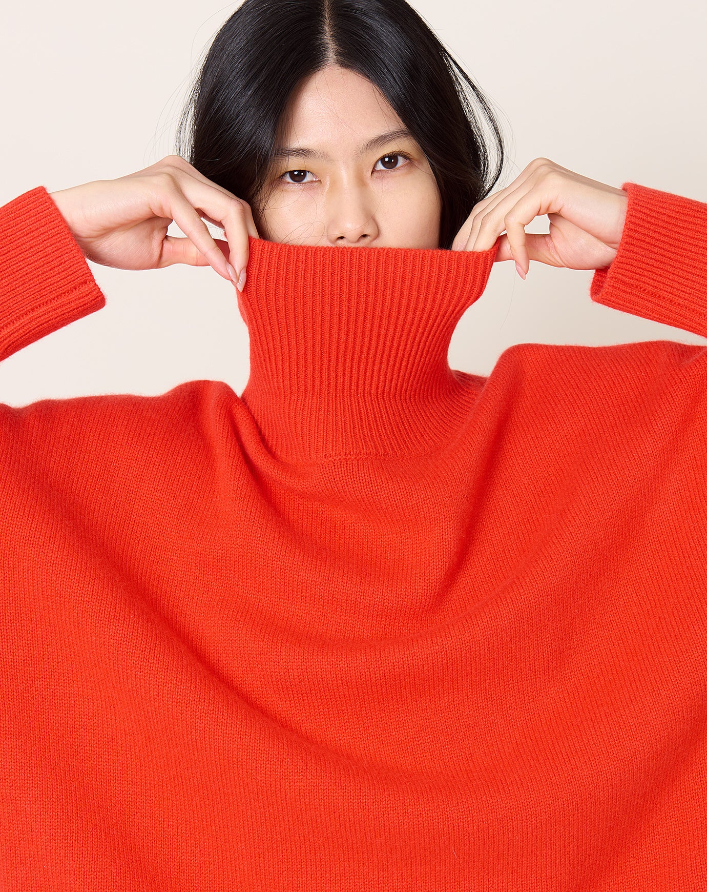 Zankov Junko Turtleneck in Poppy