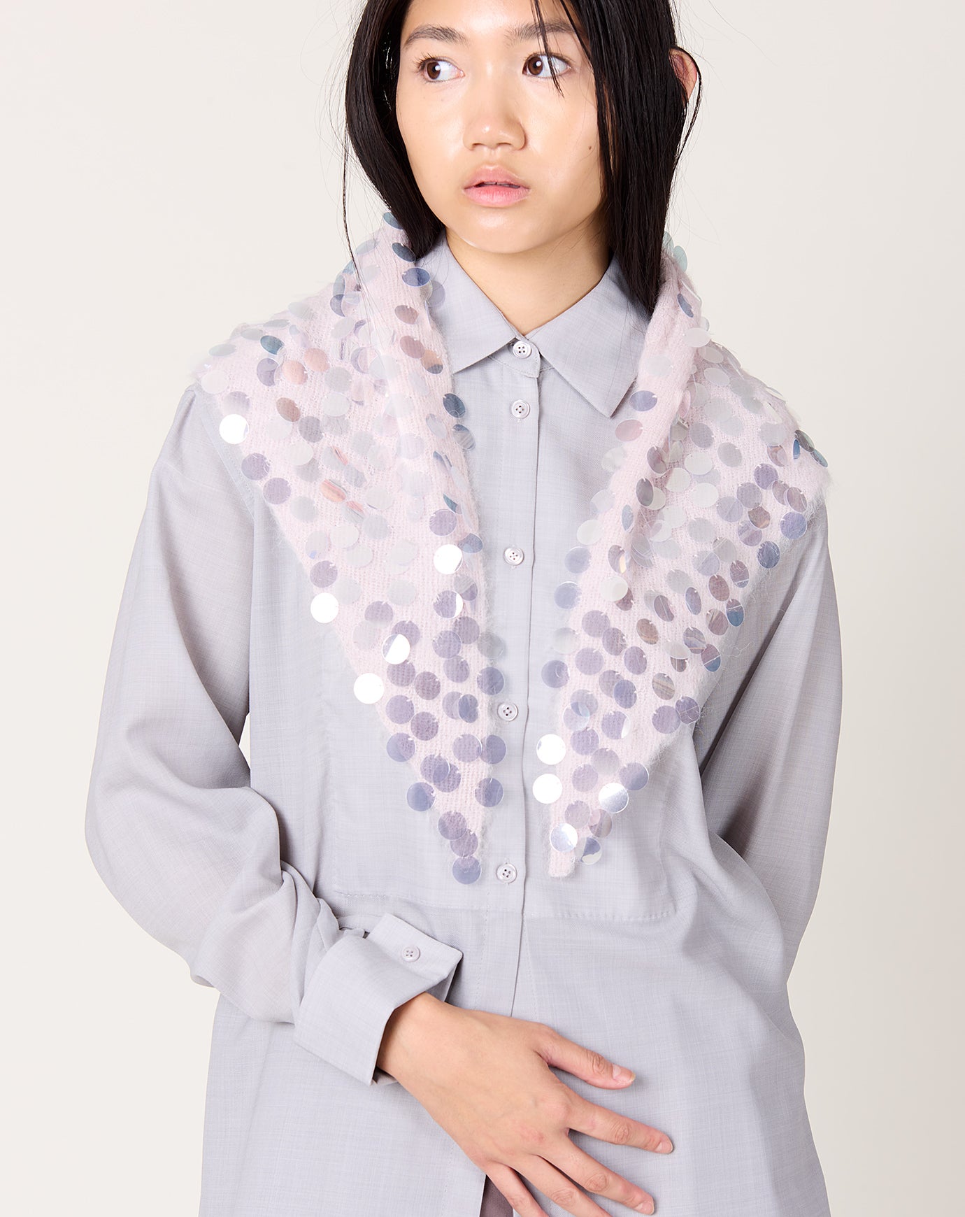 Zankov Kiinga Scarf in Quartz