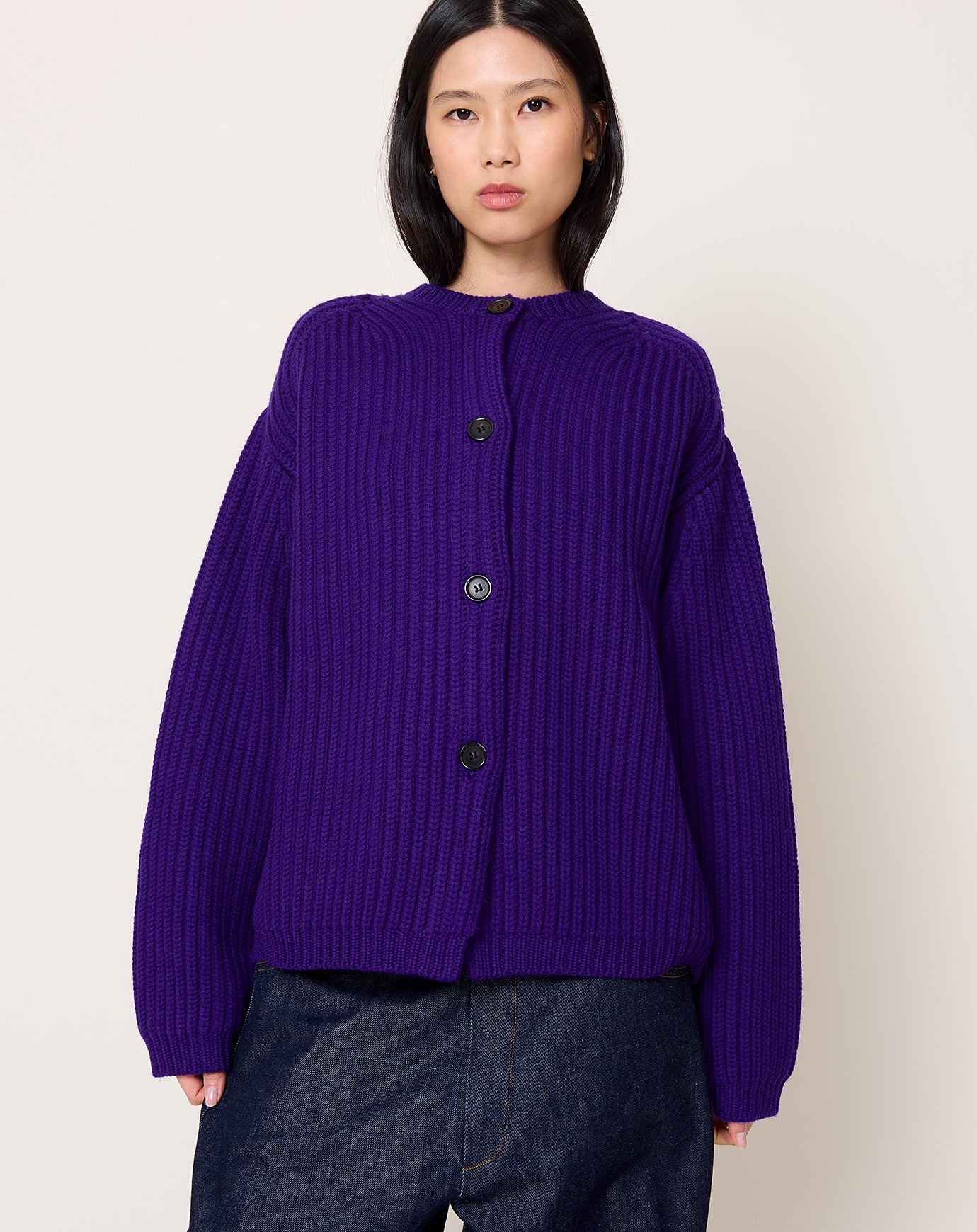 Zankov Masha Cardigan in Violet