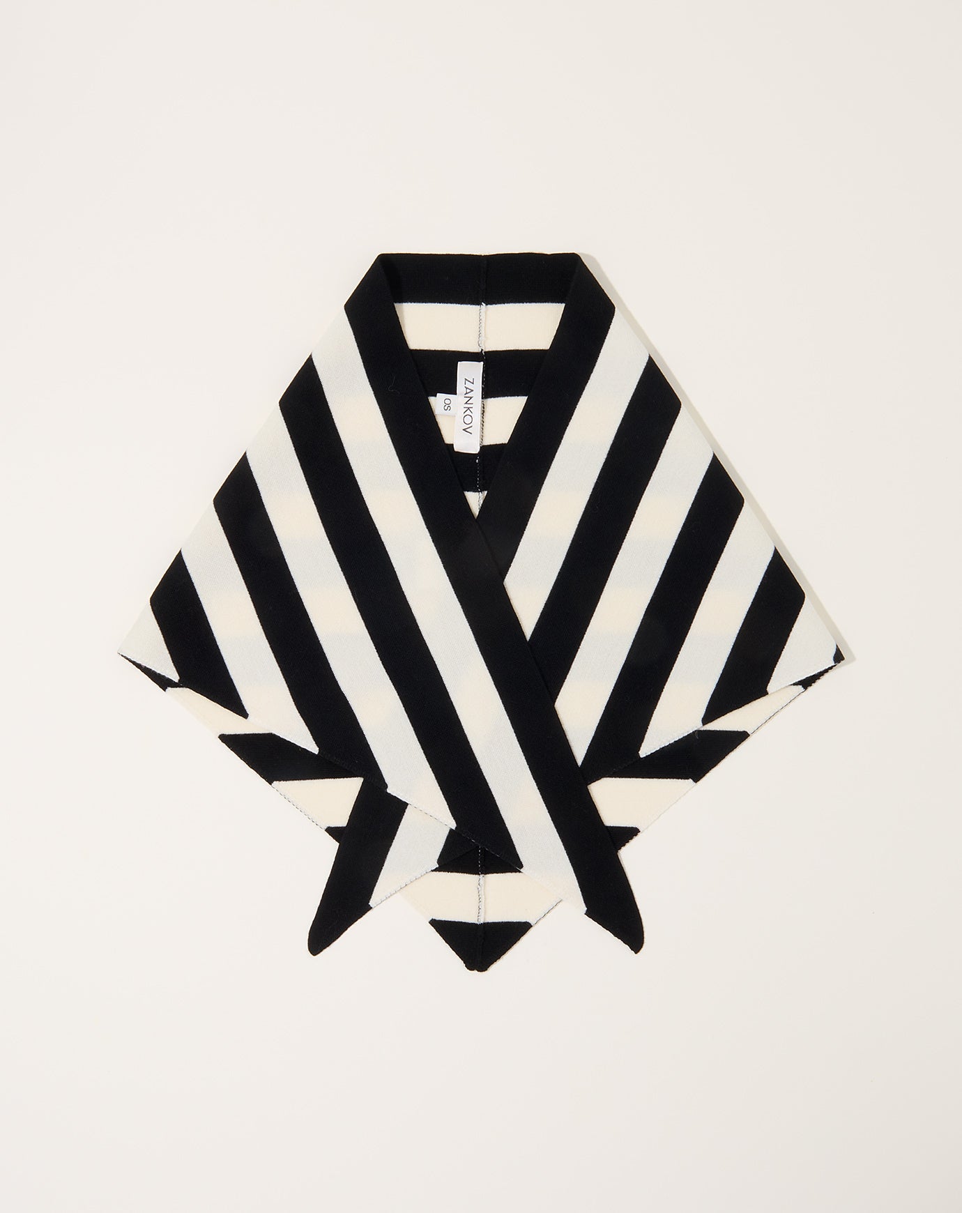 Zankov Timy Scarf in Black/White