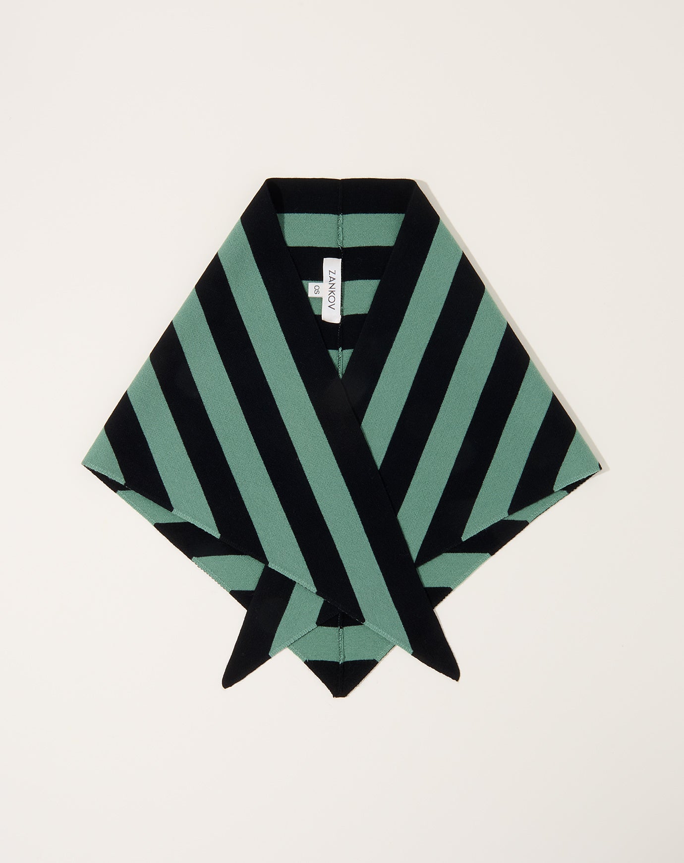 Zankov Timmy Scarf in Pistachio/Black