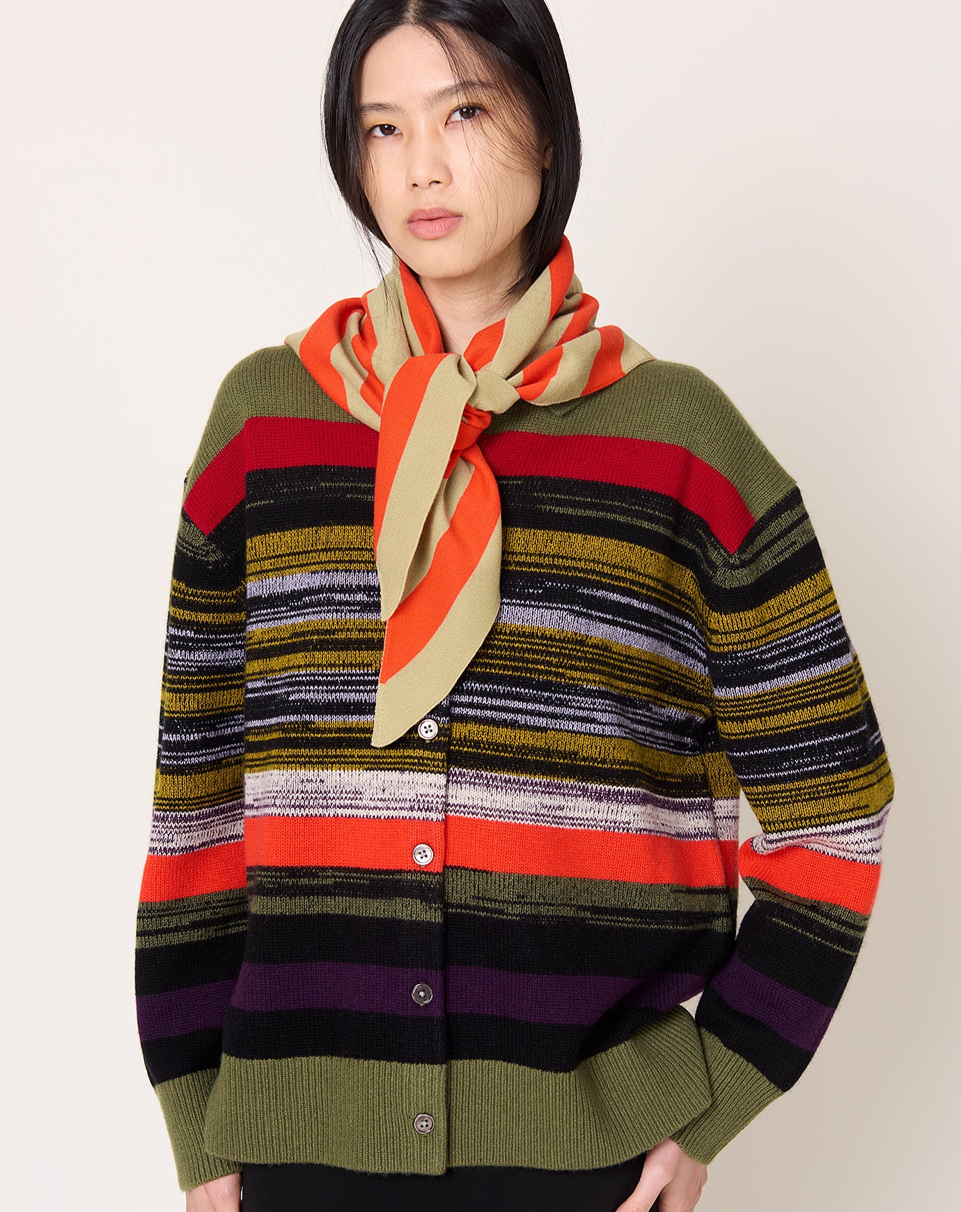 Zankov Timy Scarf in Sprout/Poppy