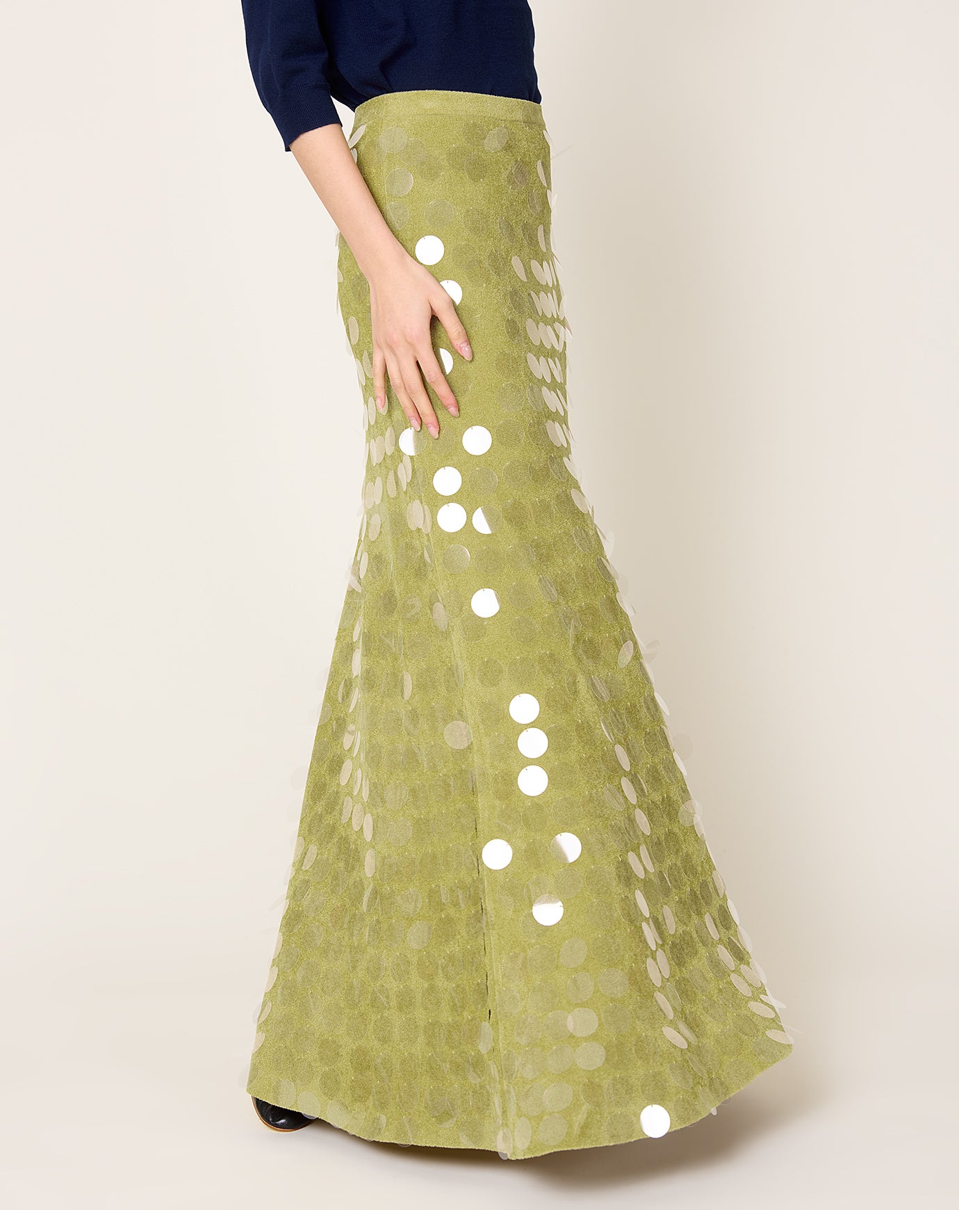 Zankov Zander Skirt in Sprout Green