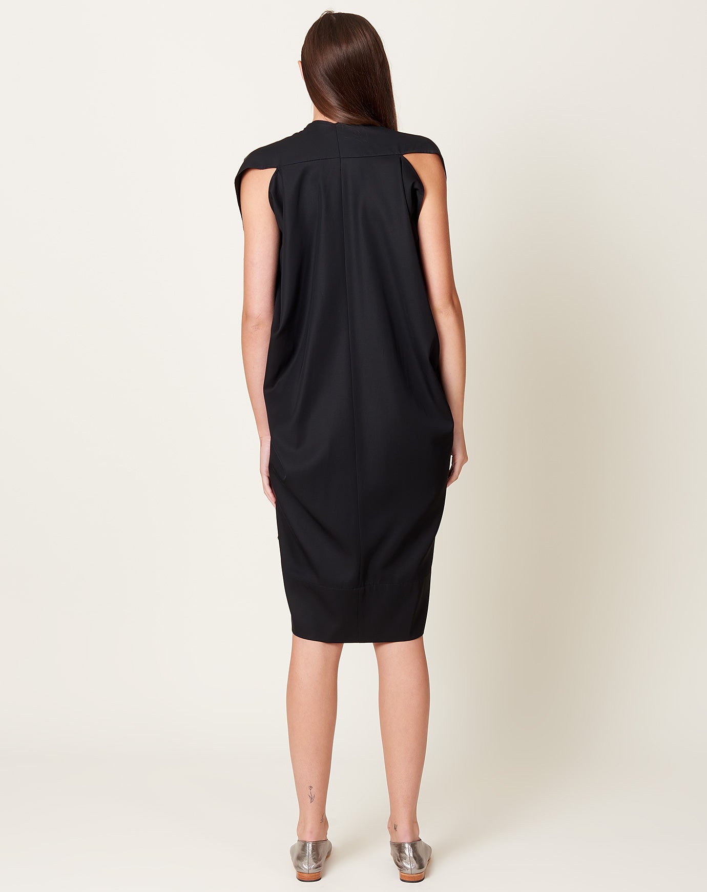 Zero + Maria Cornejo Foil Dress in Black