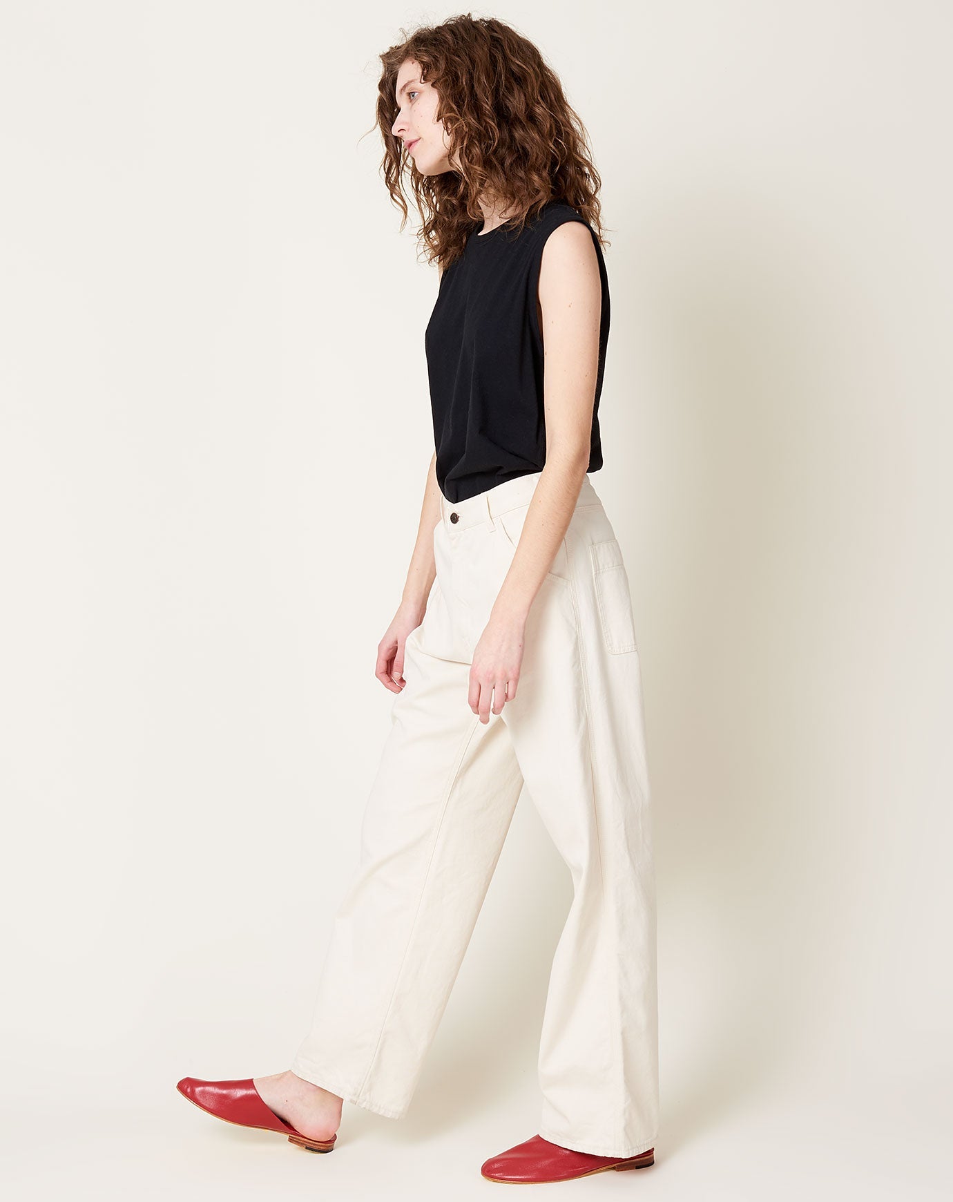 6399 Oversized Trouser Jean in Natural