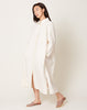 7115 by Szeki 3/4 Button Down Shirtdress in Off White