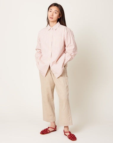 Drawstring Relaxed Trouser in Almond