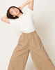 7115 by Szeki Elastic Culottes in Tan