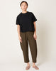 7115 by Szeki Elastic Pull-Up Trouser in Deep Moss