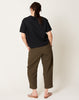 7115 by Szeki Elastic Pull-Up Trouser in Deep Moss