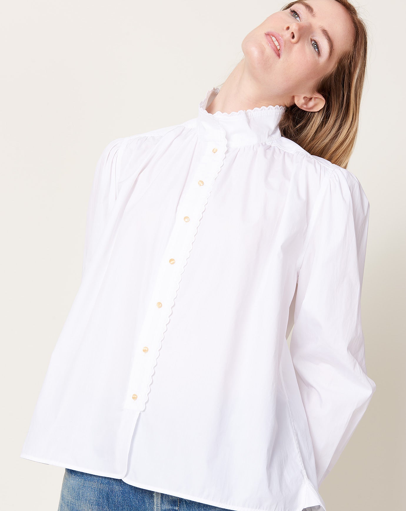 A'Court Louise Blouse in White