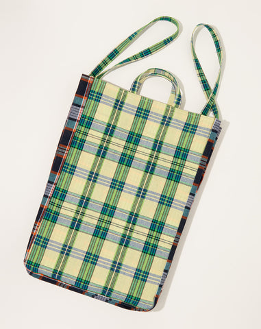 Large Easy Bag in Plaid Green
