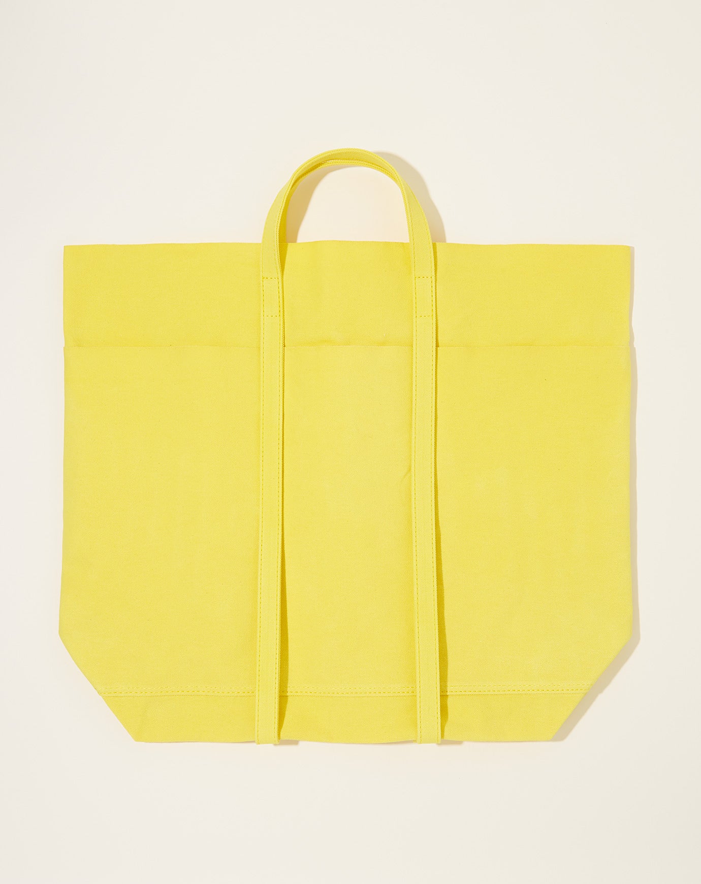 Amiacalva Light Ouce Canvas Tall Tote in Yellow