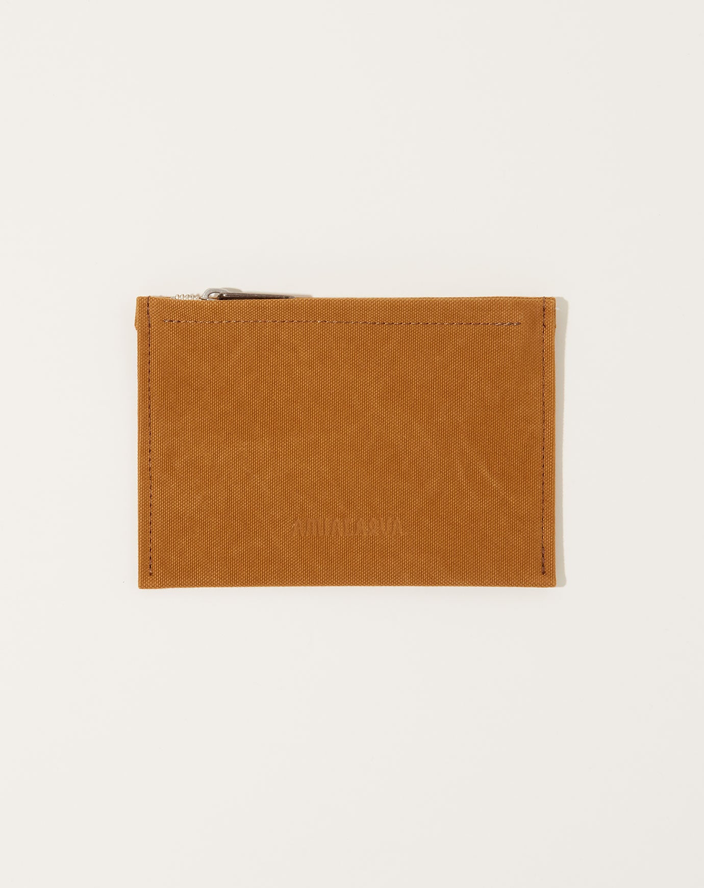Amiacalva Washed Canvas Pouch in Mustard