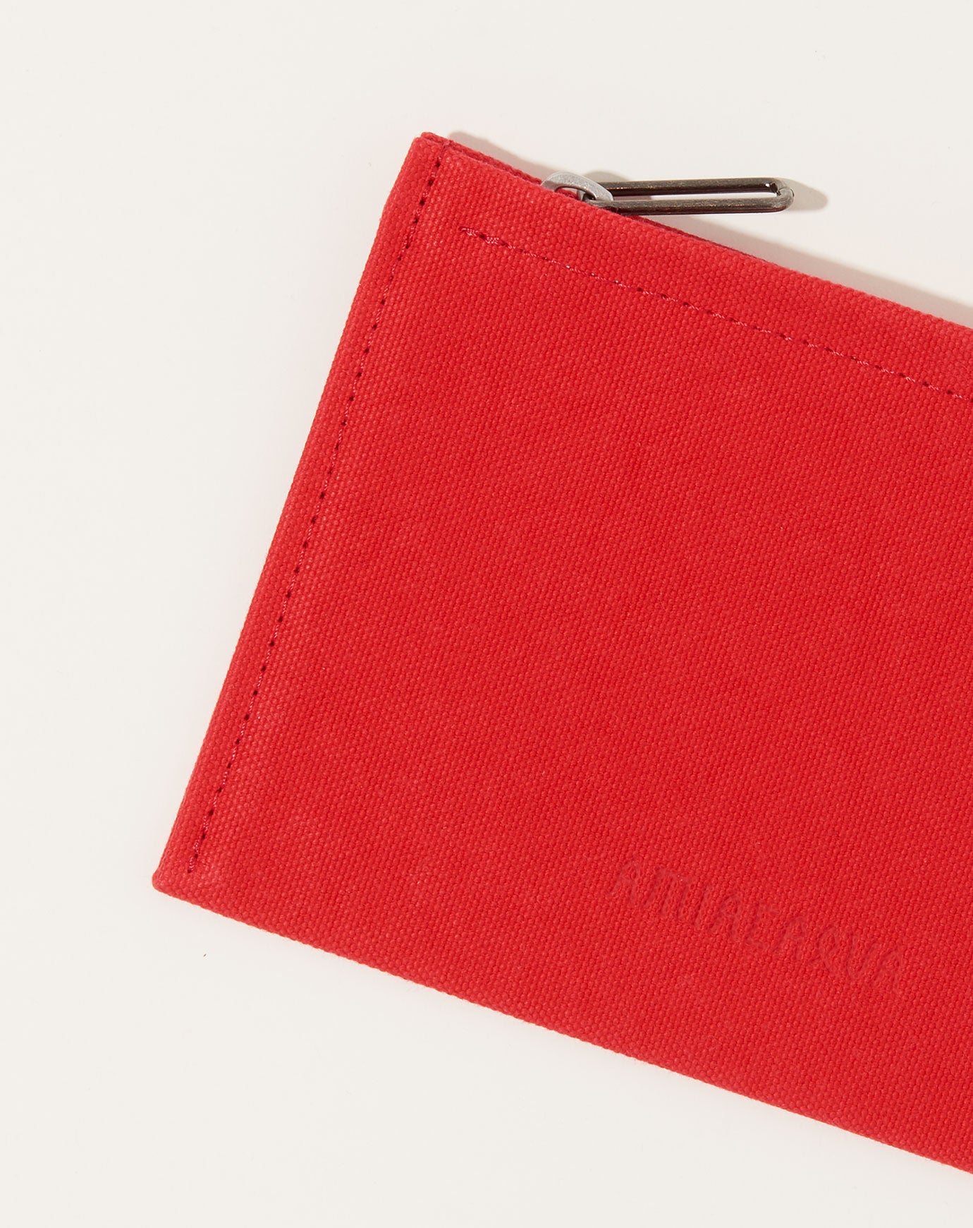 Amiacalva Washed Canvas Pouch in Red