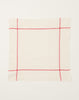 Auntie Oti Natural Napkin Set in Red