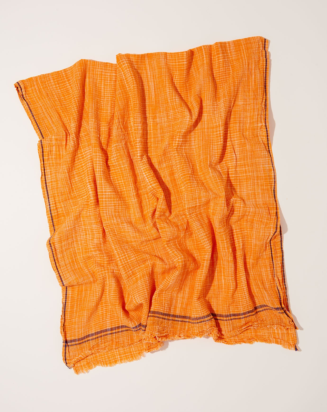 Auntie Oti Rustic Towel in Tangerine