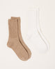 Babaco 2 Pairs Of Recycled Cotton Heavy Socks in Lily Of The Valley