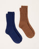 Babaco 2 Pairs Of Recycled Cotton Heavy Socks in Pansy