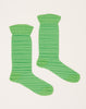 Babaco Crushed Socks in Lime Green