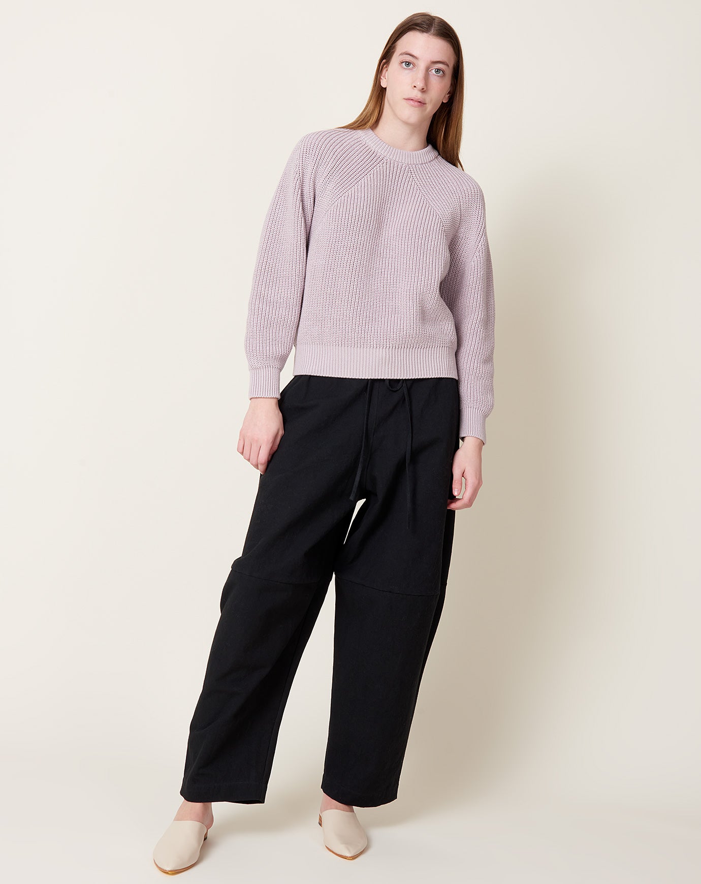 Signature Crew Neck in Lavender | Batoner | Covet + Lou