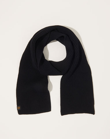 Solid Wool Muffler in Black