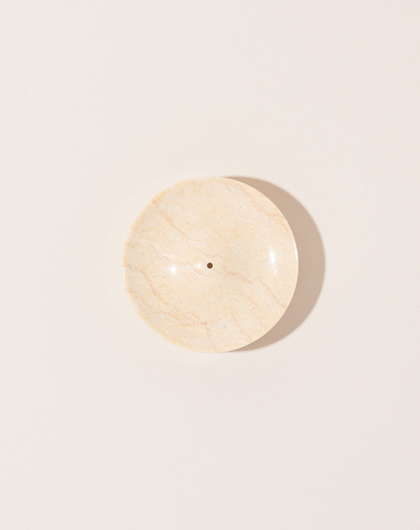 Binu Binu Cream Marble Incense Holder
