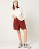 Black Crane Carpenter Shorts in Brick