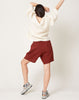 Black Crane Carpenter Shorts in Brick