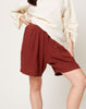 Black Crane Carpenter Shorts in Brick