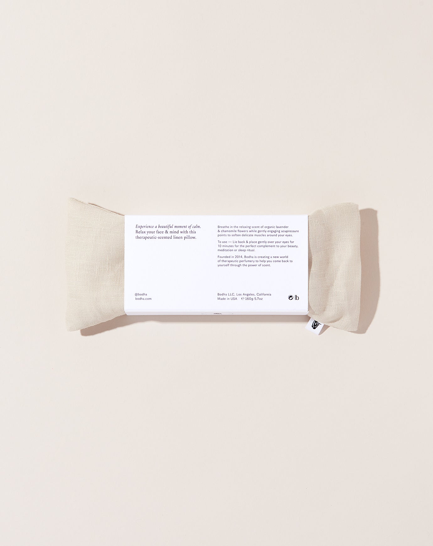 Linen Aromatherapy Eye Pillow in Natural