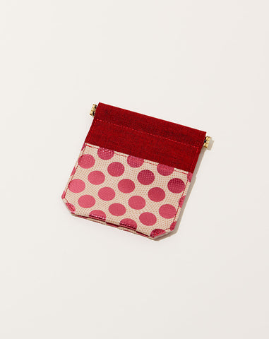 Ecology Leather Mini Pouch in Pink
