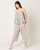 Caron Callahan Nora Pant in Coast Stripe with Clipped Dot
