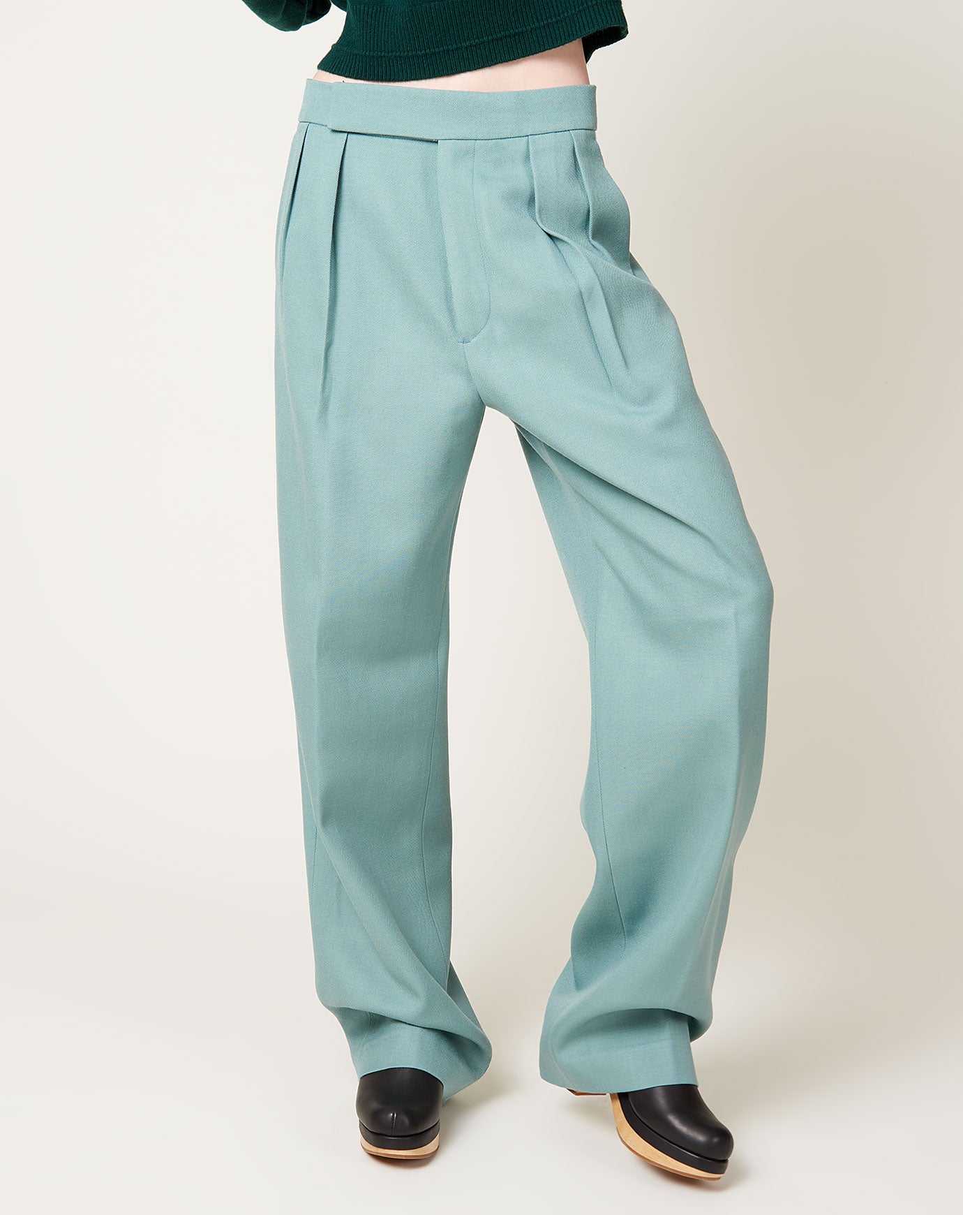 Christian Wijnants Ponza Tailored Trouser in Sage
